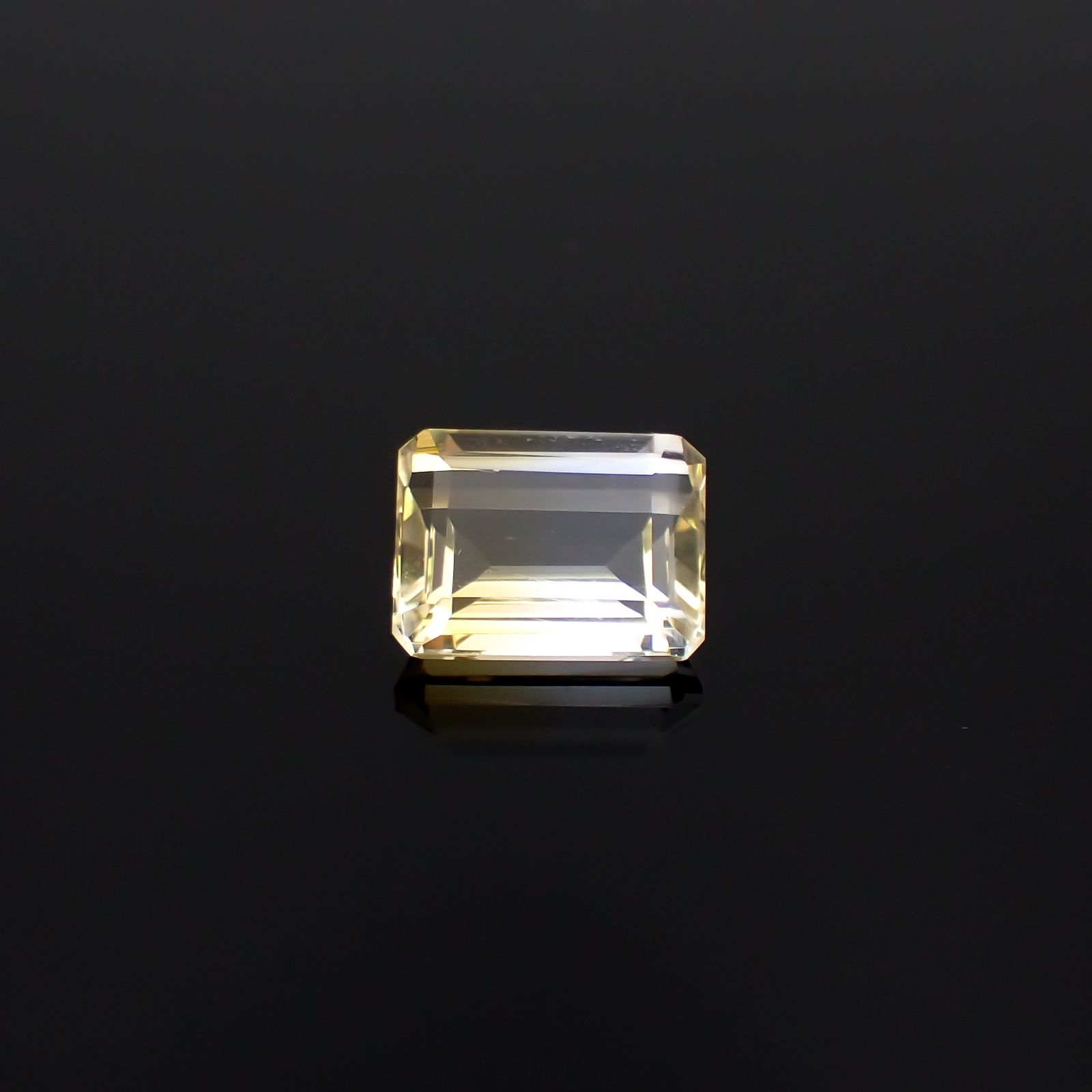 バイカラーシトリン ブラジル・ミナスジェライス州産 7.35ct[240326464]13.4x10.1mm前後