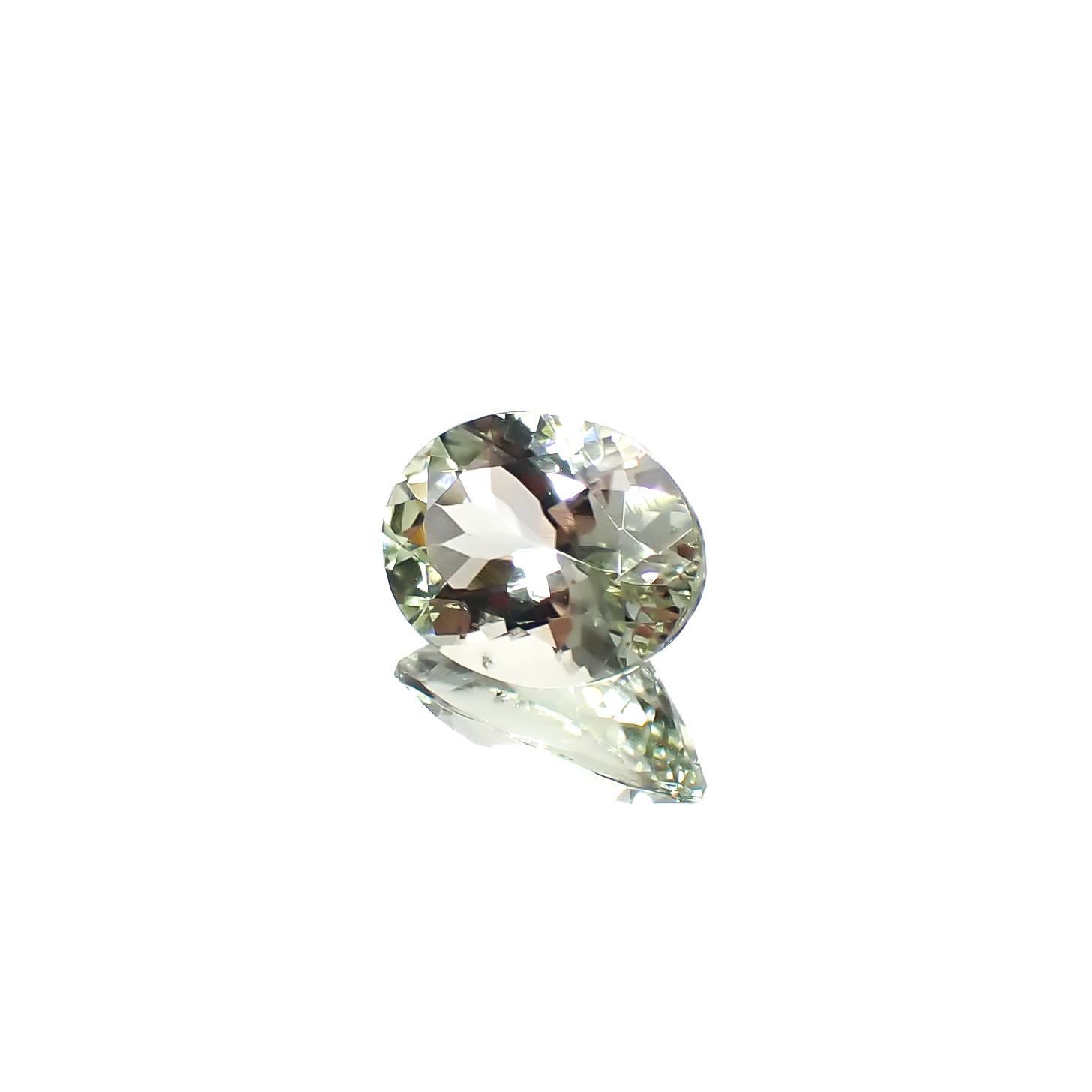 グリーントルマリン(宝石名トルマリン)ナイジェリア産 1.61ct 識別済[240628120]9.1x6.8mm前後