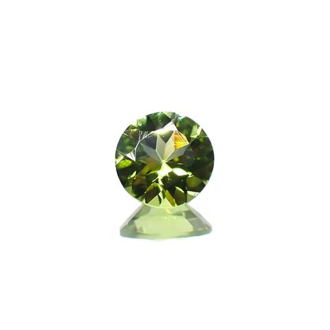 ペリドット(宝石名ペリドット) パキスタン産 ソ付(日独) 1.134ct / 6.9x6.9mm前後 [260713082]