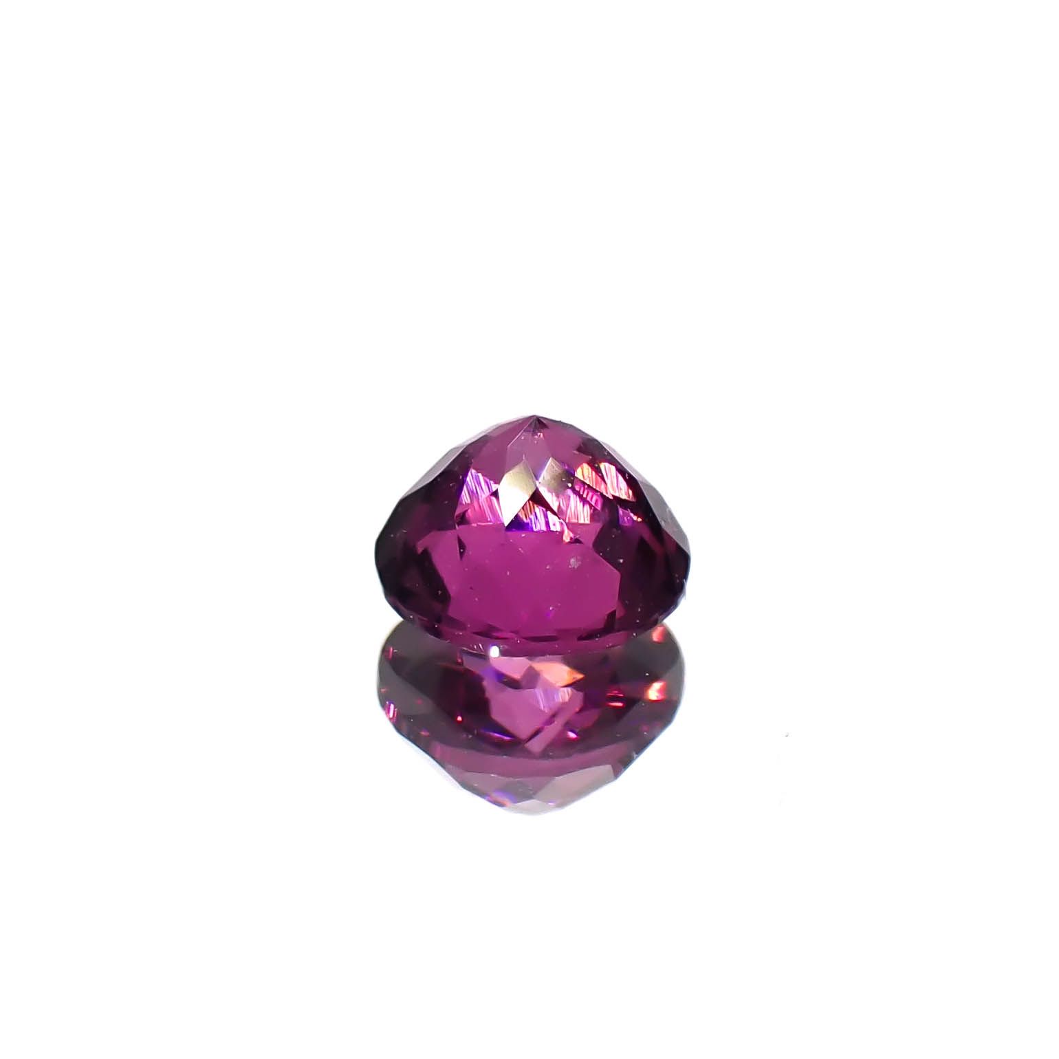 グレープガーネット(宝石名ガーネット)ブラジル産 0.45ct 識別済[240928711]4.4x4.4mm前後
