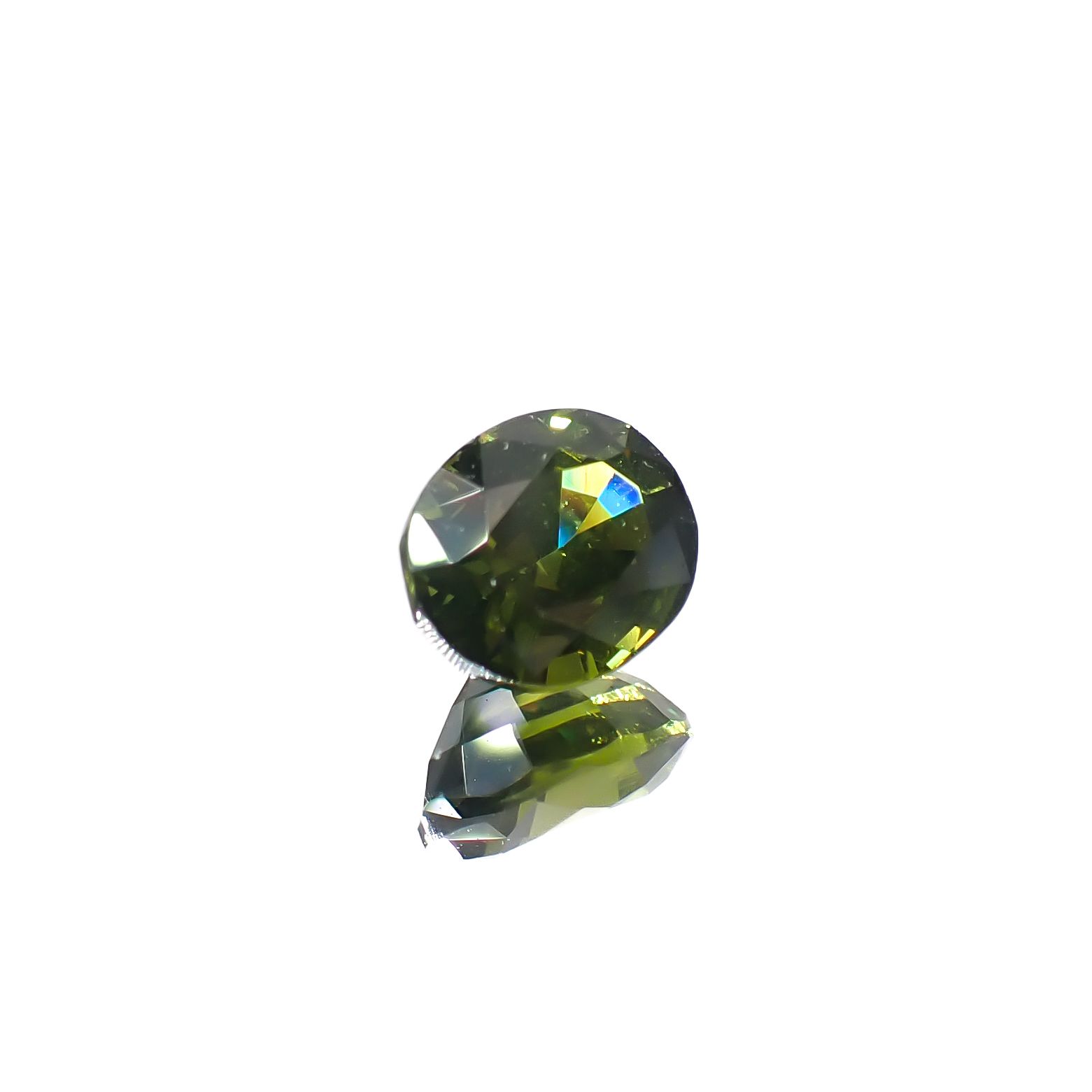 グリーンジルコン スリランカ/カンボジア産 1.17ct[240929086]6.4x5.3mm前後