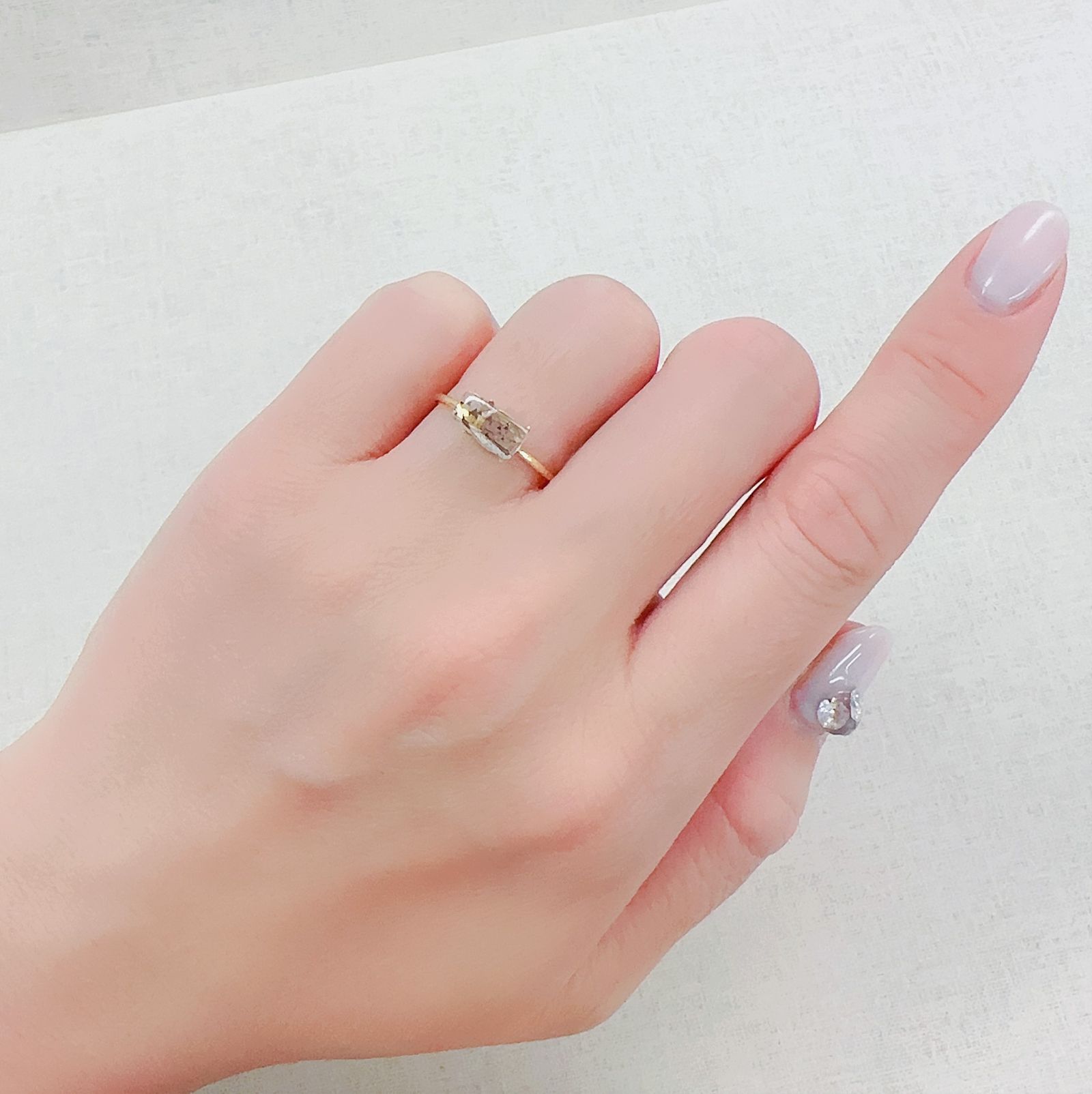 レインボーラティスサンストーン オーストラリア産 0.72ct[230321097]8.4x3.9mm前後