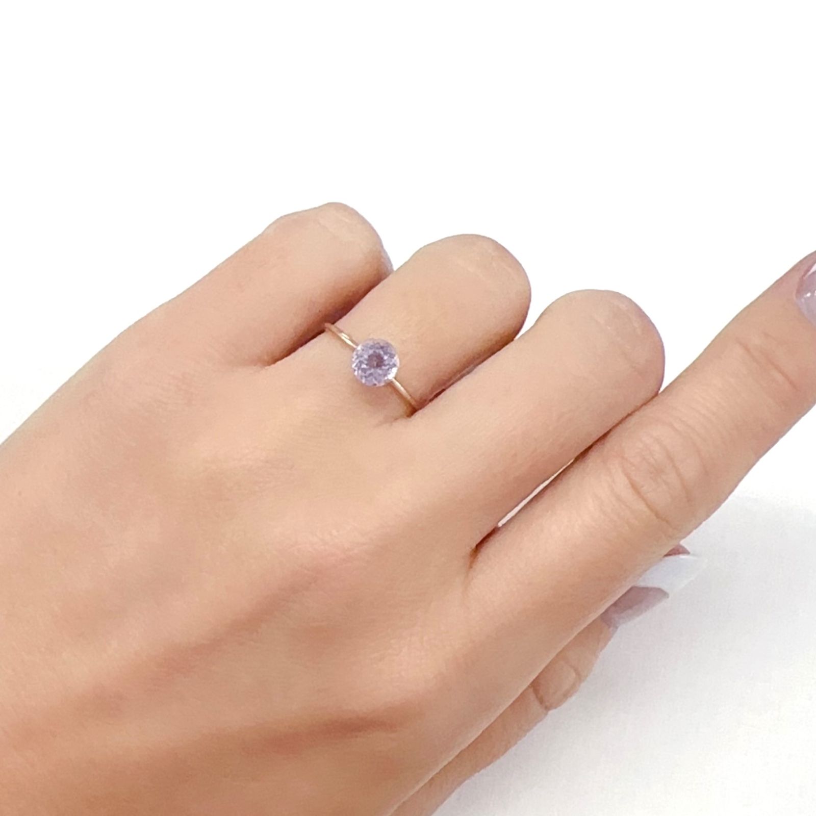 クンツァイト アフガニスタン産 1.13ct[231224773]6.1x6.1mm前後