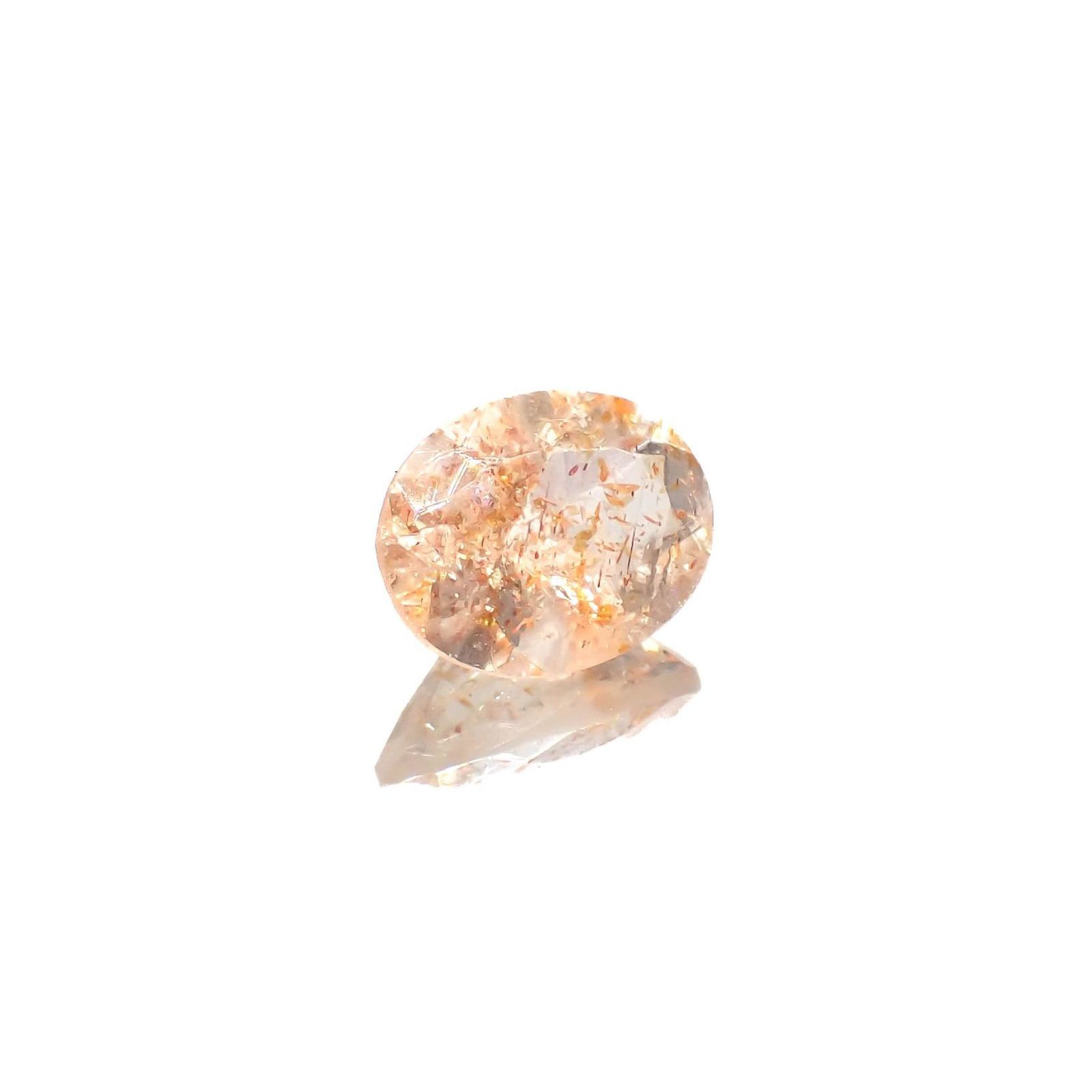 イリュージョンサンストーン タンザニア産 1.59ct / 9x7.1mm前後 [230120119]