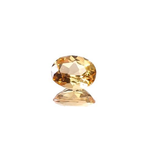 インペリアルガーネット(宝石名ヘソナイト・ガーネット)スリランカ産 0.47ct 識別済[241129438]5.5x4.2mm前後