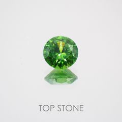 デマントイドガーネット(宝石名デマントイド・ガーネット) ロシア産 0.430ct ソ付(彩珠)[210310250]4.5×4.5mm前後