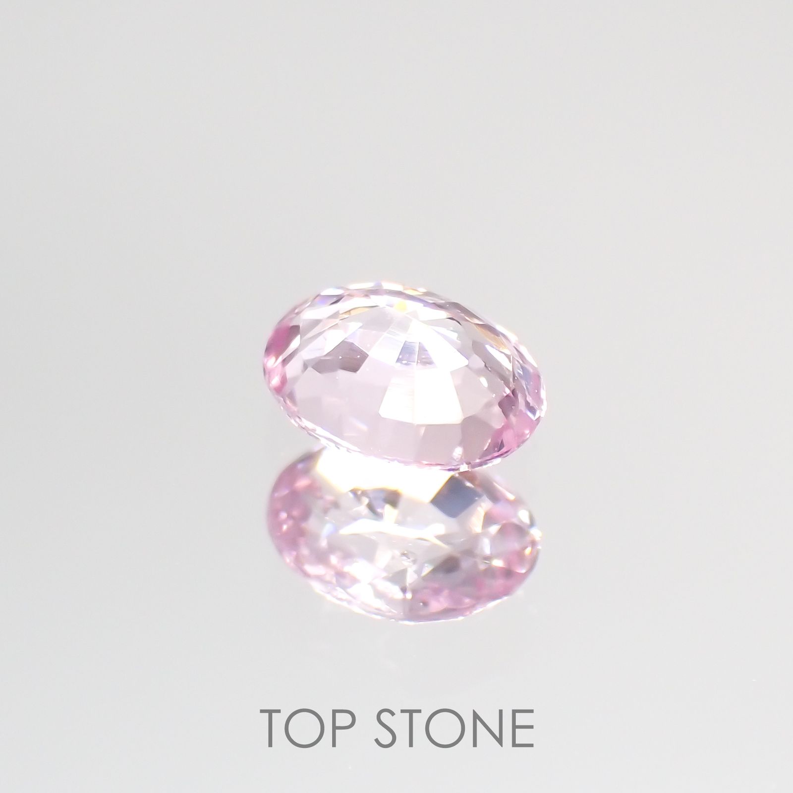ピンクサファイア(宝石名ピンク・サファイア) マダガスカル/スリランカ産 0.37ct 識別済[210712561]4.7×3.8mm前後