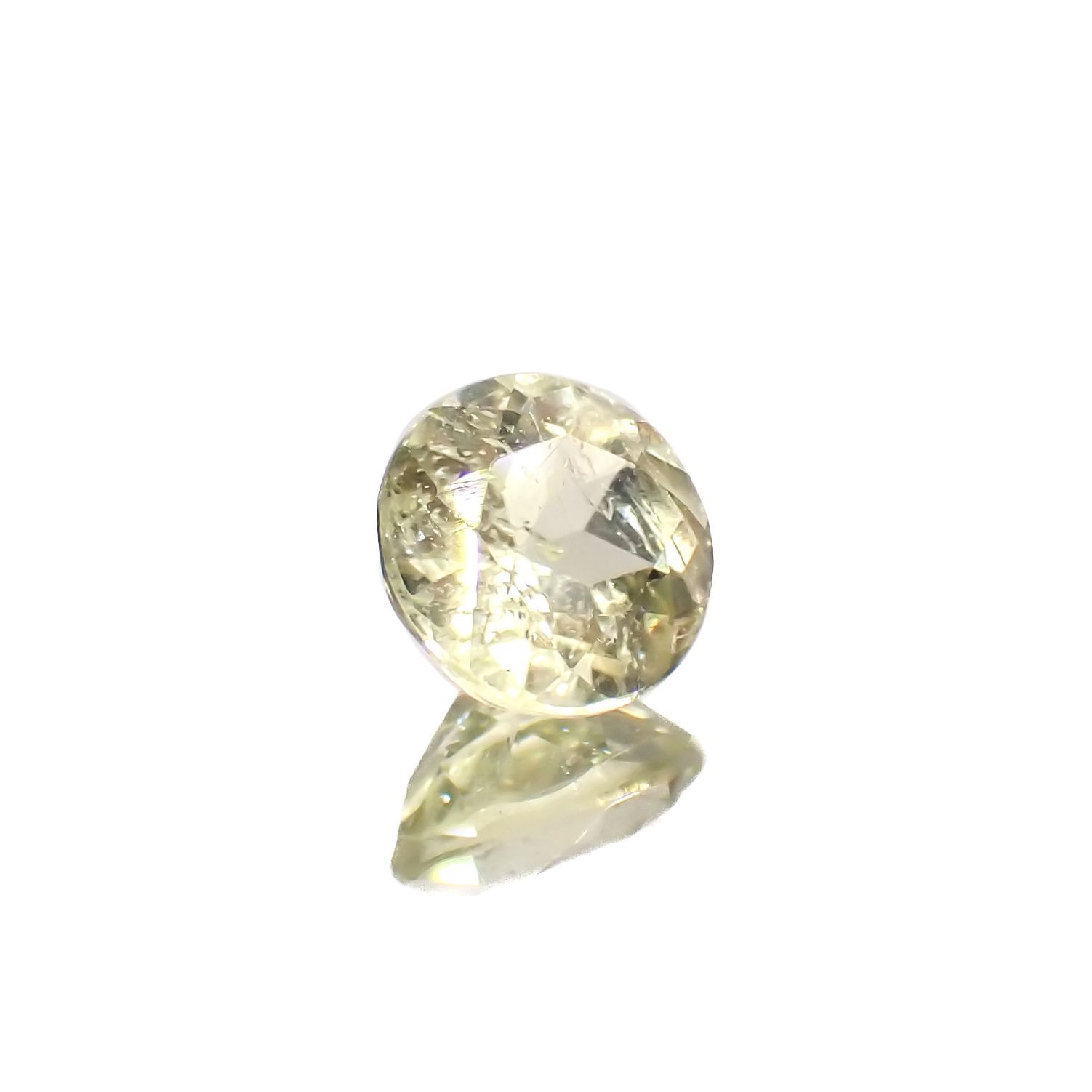 ブラジリアナイト(宝石名ブラジリアナイト)ブラジル産 0.87ct 識別済[230220692]6.1x6mm前後