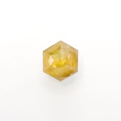 ◇ヘキサゴンアンティークカット◇イエローダイヤモンド 南アフリカ産 ルース 0.28ct[210813115]3.4×3.4mm前後