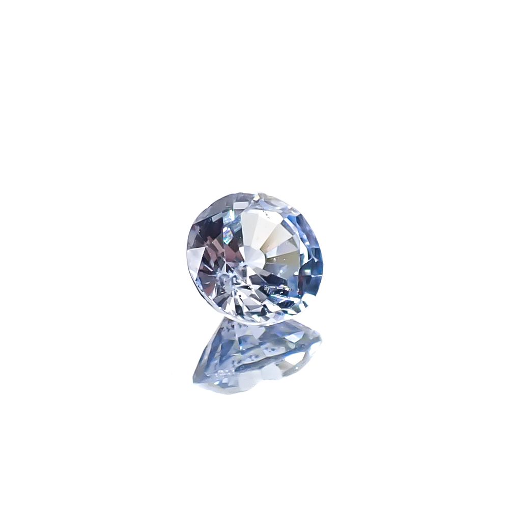アイスブルーサファイア スリランカ産 0.76ct [250129730]5.4x5.4mm前後
