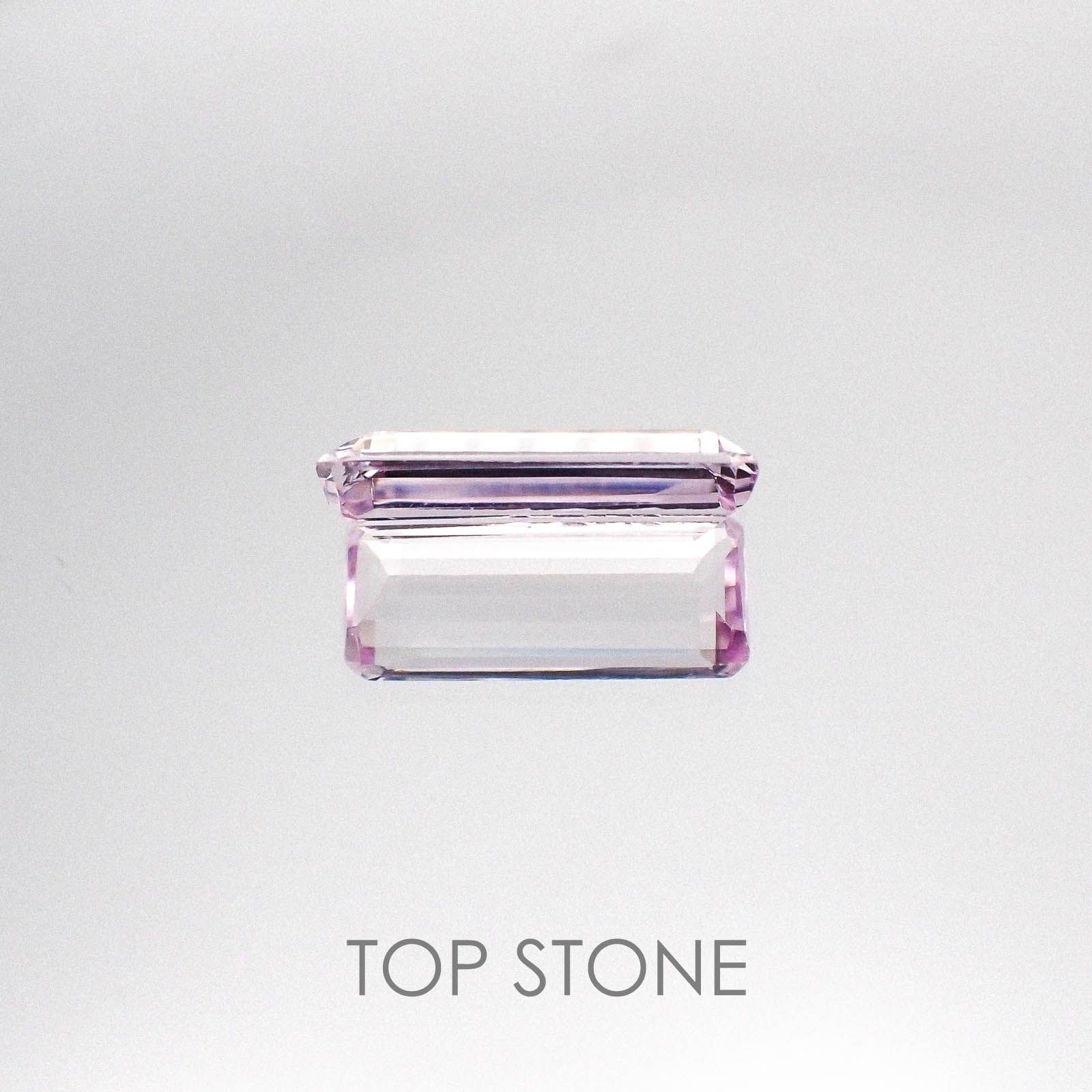クンツァイト(宝石名クンツァイト) アフガニスタン産 2.83ct 識別済[20084365]11.6×6.6mm前後