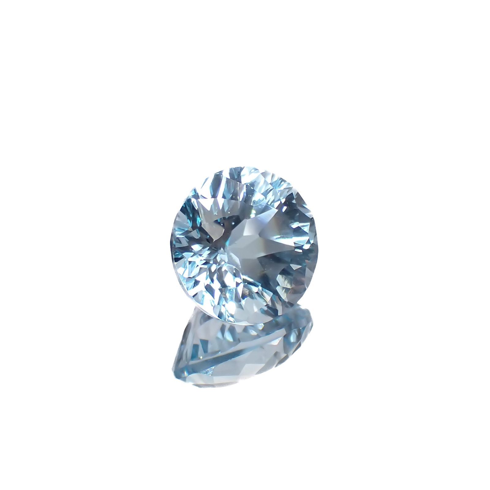 ◇カスタムカット◇ブルートパーズ ブラジル産 5.02ct[221219319]9.9x9.9mm前後