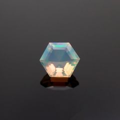 ◇ヘキサゴンカット◇エチオピアオパール エチオピア産 0.20ct[221018439]4.1x4mm前後