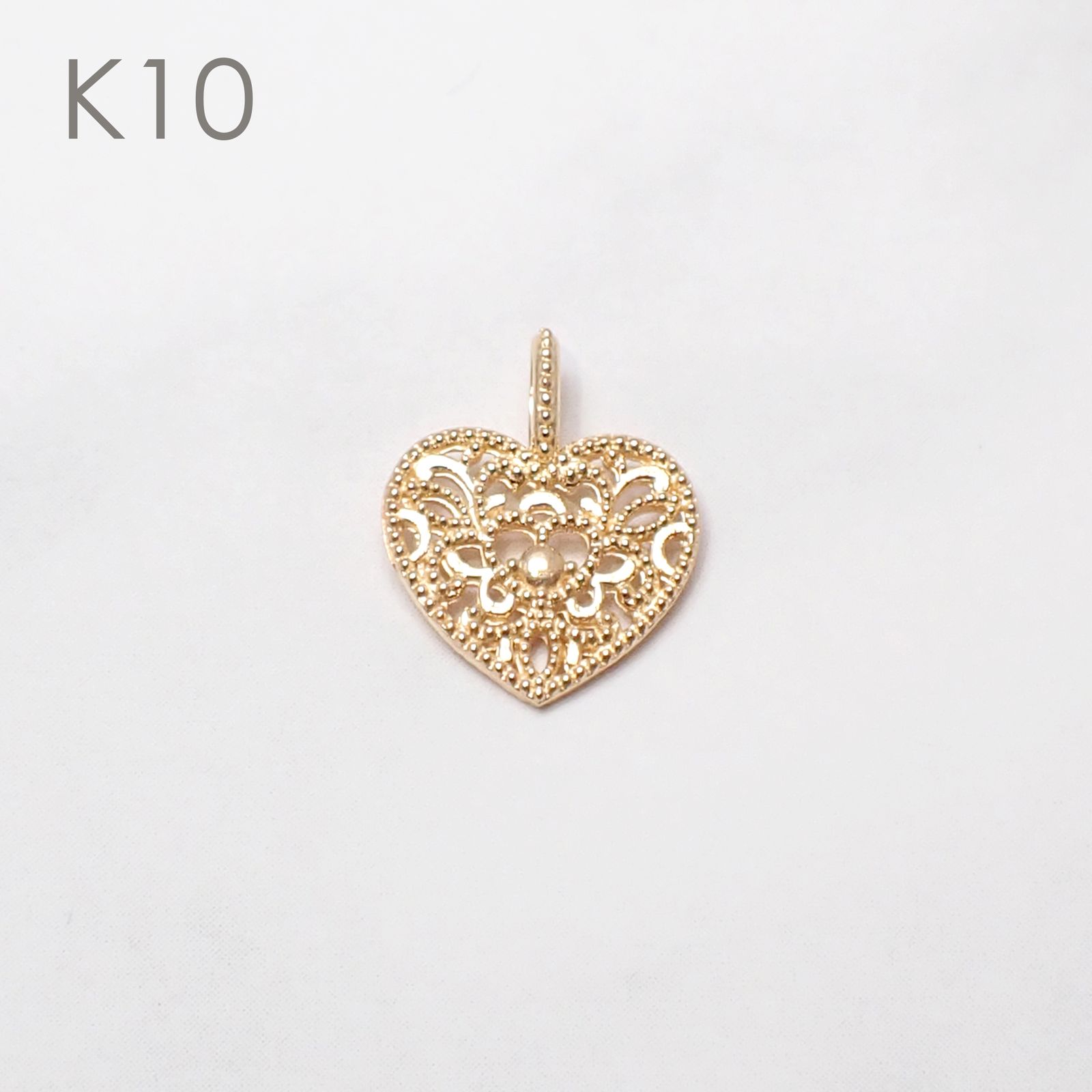 ◇K18/K10 Beata（ビィータ）◇ハート [ラッキーチャーム/ペンダントトップ※チェーン別売り]