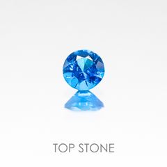 ネオンブルーアパタイト ブラジル産 ルース 0.1ct[20117496]3×2.9mm前後