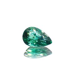 パライバトルマリン(宝石名トルマリン/別名パライバ・トルマリン)ブラジル・パライバ州バターリャ鉱山産 0.414ct ソ付(宝貴協)[221018794]6x4mm前後