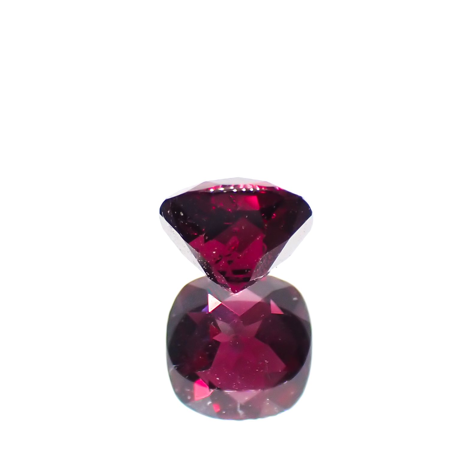 ◇チェッカーカット◇アントヒルガーネット(クロムパイロープガーネット) アメリカ・アリゾナ州産 0.38ct[230722881]4.1x4.1mm前後