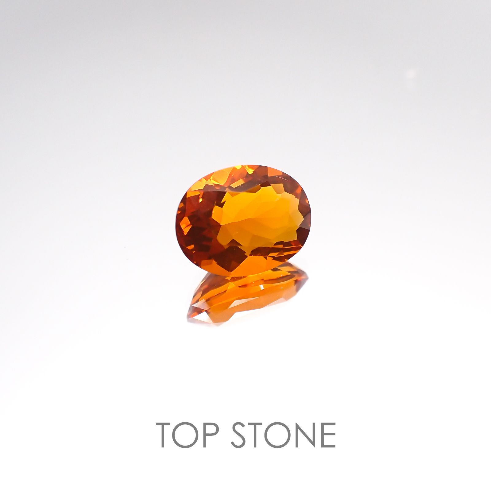 ファイヤーオパール(宝石名ファイヤー・オパール) メキシコ産 1.38ct 識別済[20117521]9.2×7.1mm前後