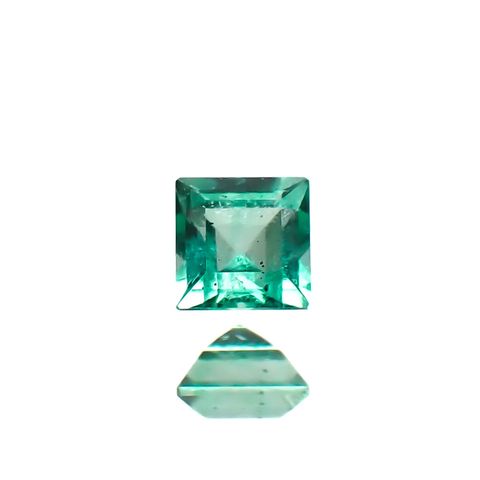 ノンオイルエメラルド ロシア産 0.037ct [250330107]1.9x1.8mm前後