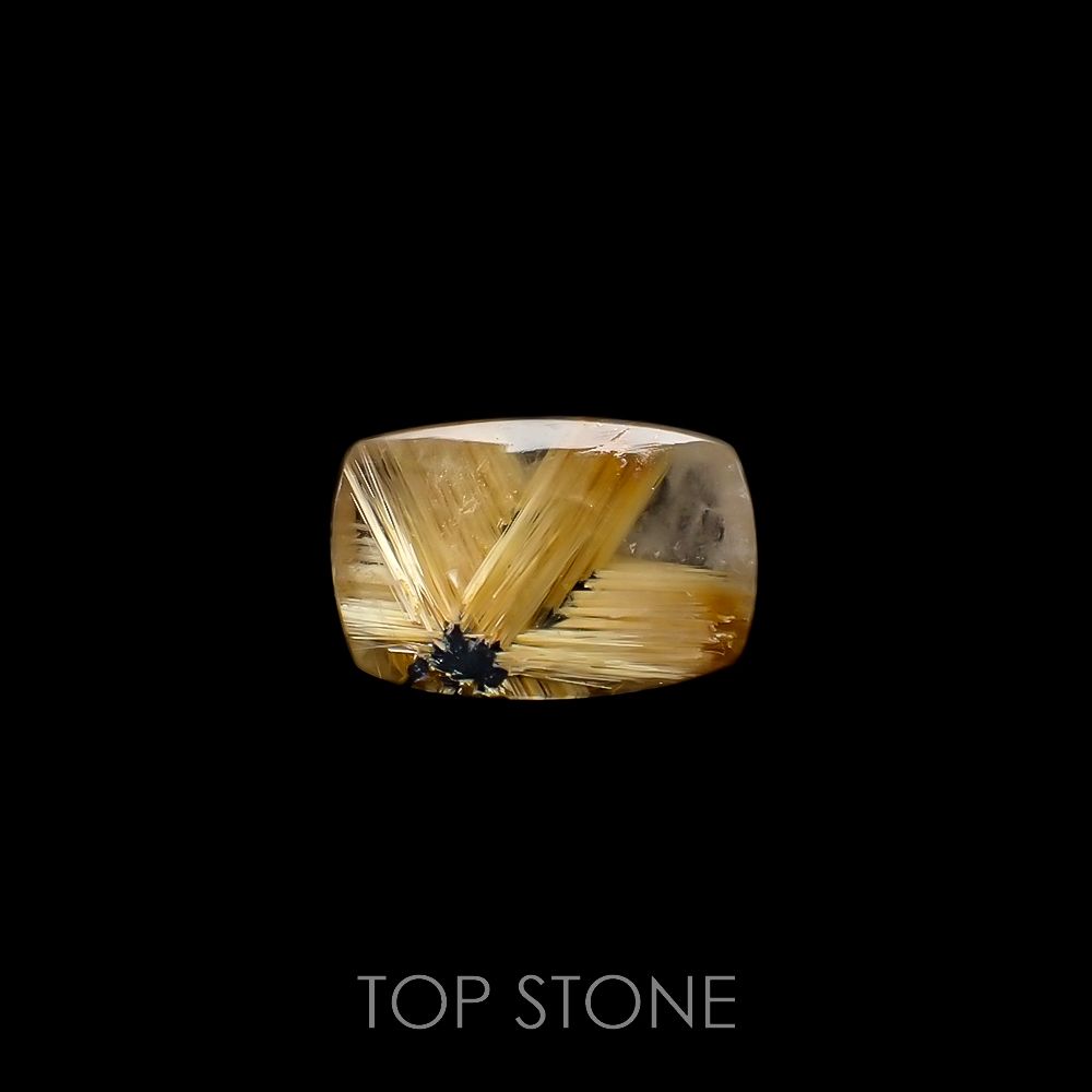 太陽タイチンルチルクォーツ ブラジル産 7.31ct[220716739]15.7x10.4mm前後
