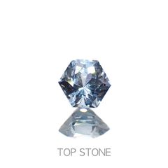 ◇ヘキサゴンカット◇グレイッシュブルースピネル(宝石名スピネル)ビルマ/マダガスカル産 0.23ct 識別済[230220653]3.3x3.2mm前後