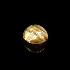 <ランダムセレクト1個販売> ルチルクォーツ ラウンド型 ブラジル産 0.75-1.15c前後[21019073]5.5-5.9×5.5-5.9mm前後