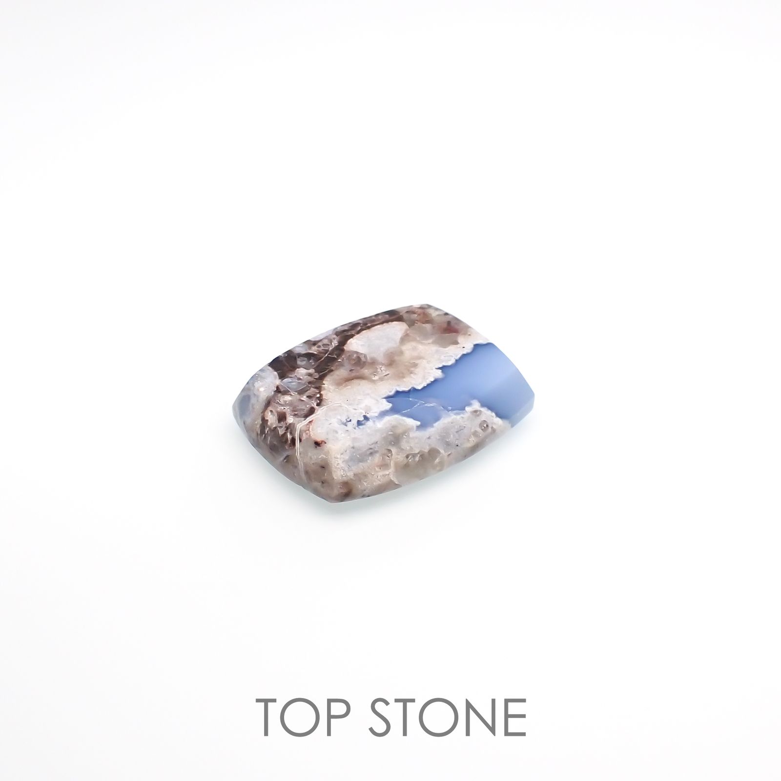 マトリックスブルーオパール アメリカ・オレゴン州産 6.92ct[220917802]16.6x13.2mm前後