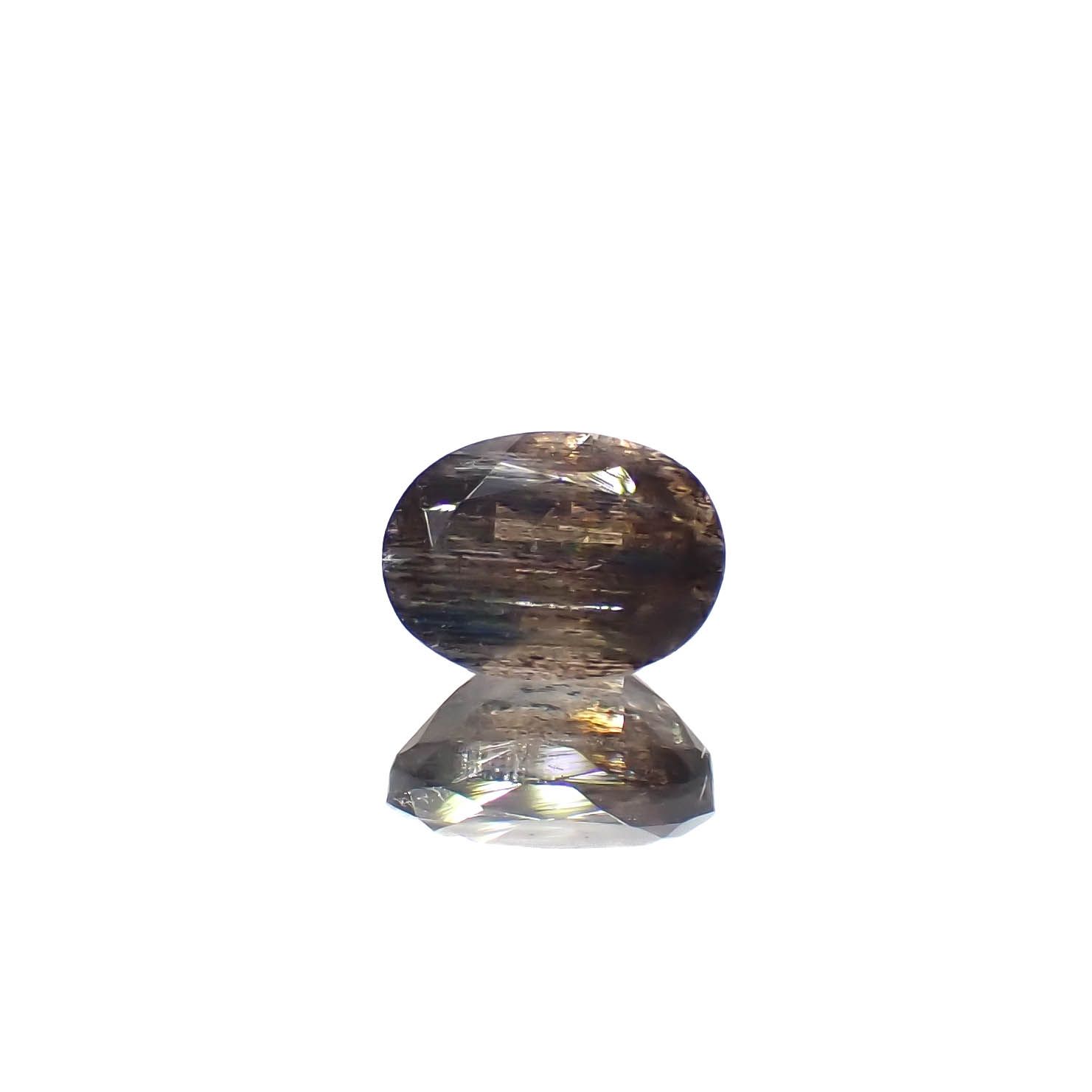 レインボースキャポライト ブラジル産 0.91ct[231225059]6.9x5.1mm前後