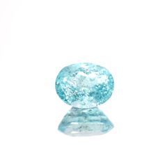 パライバトルマリン(宝石名トルマリン/別名パライバ・トルマリン)ブラジル・キントス鉱山産 0.362ct ソ付(宝貴協)[221018741]4.9x3.9mm前後