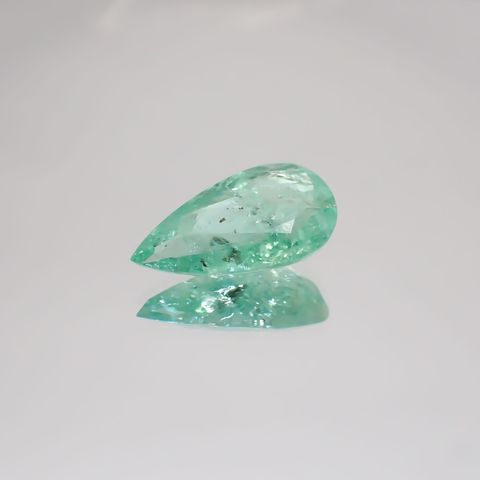 パライバトルマリン(宝石名トルマリン/別名パライバ・トルマリン) モザンビーク産 ソ付(宝貴協) 3.783ct / 14.8×8.1mm前後 [21019383]