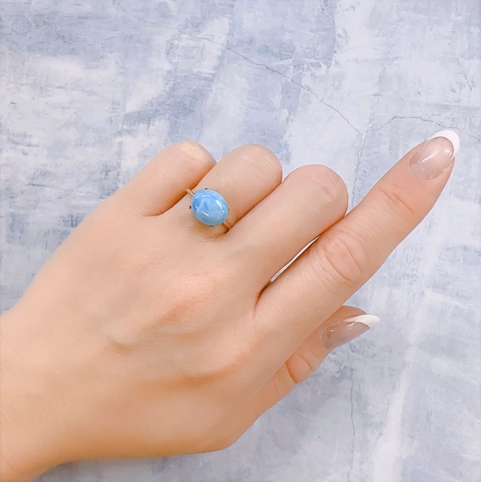 ラリマー ドミニカ共和国産 4.00ct[230119954]10.9x9mm前後