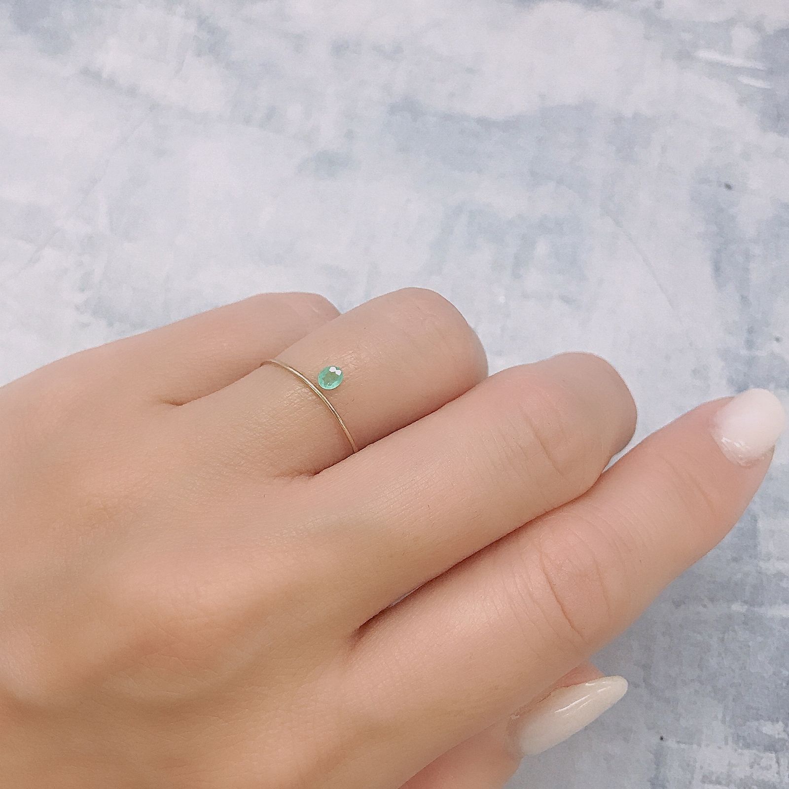 パライバトルマリン(宝石名トルマリン/別名パライバ・トルマリン)ブラジル・パライバ州バターリャ鉱山産 0.089ct 識別済[220616589]3.1x2.6mm前後