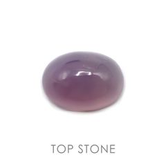 パープルカルセドニー(宝石名バイオレット・カルセドニー) インドネシア産 17.28ct 識別済[21017975]18.8×13.8mm前後