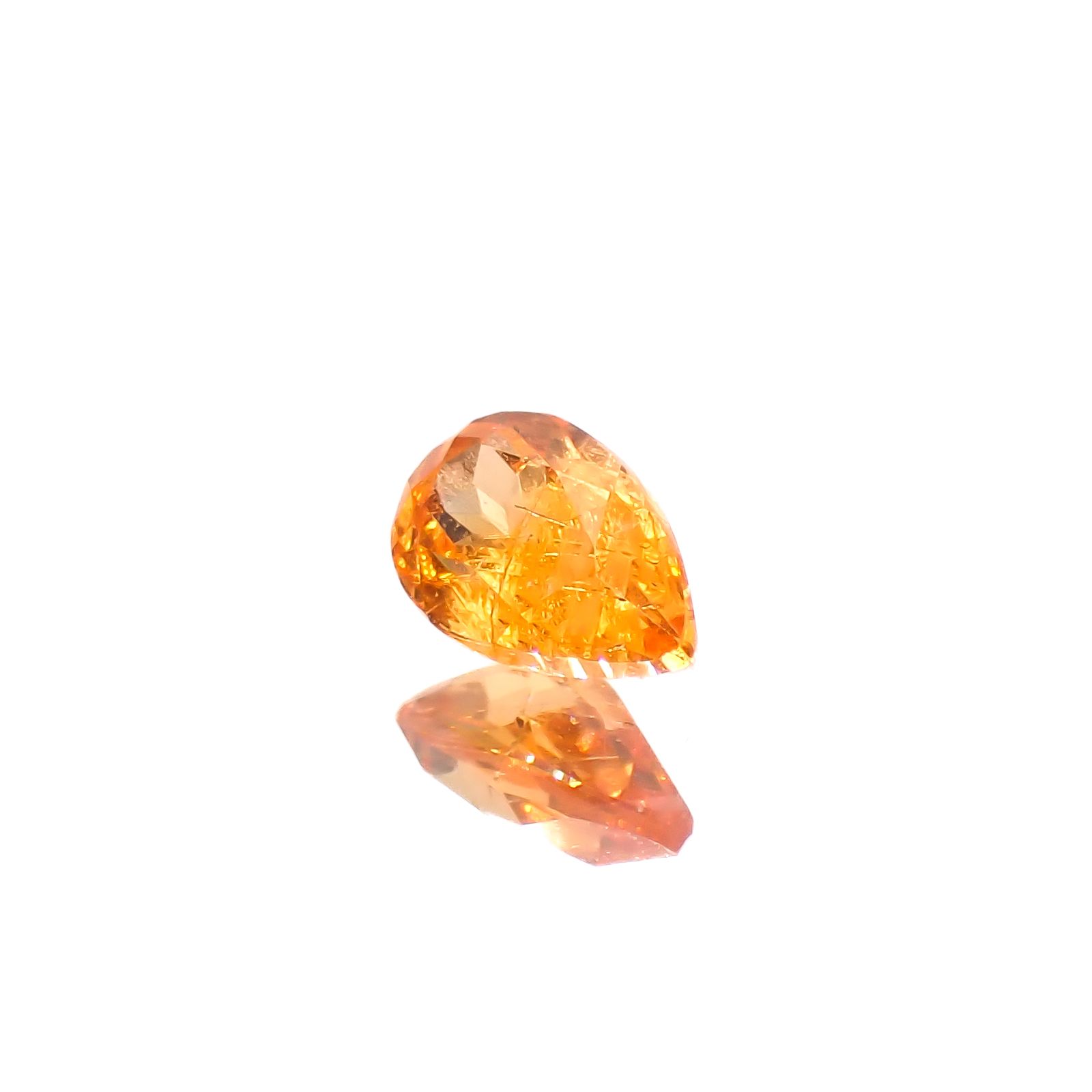 マンダリンガーネット マダガスカル産 0.31ct[240628219]5.1x3.2mm前後