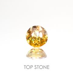 イエロースフェーン マダガスカル産 ルース 0.56ct[210812767]4.8×4.8mm前後