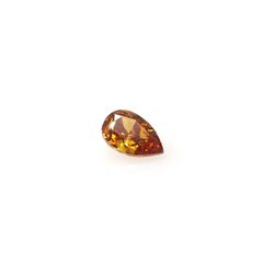 オレンジダイヤモンド(宝石名ダイアモンド SI-2/FANCY DEEP YELLOWISH ORANGE) 0.122ct ソ付(CGL)[240427041]4.07x2.77mm前後
