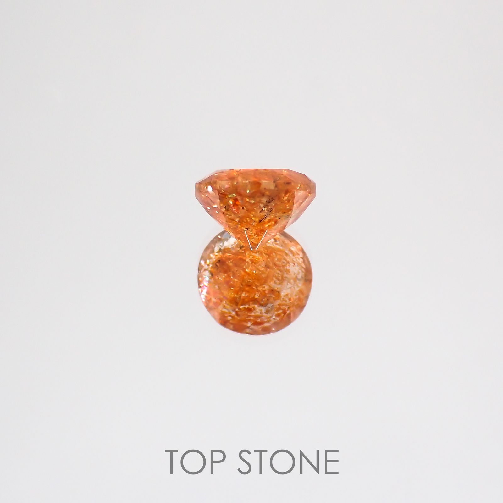 イリュージョンサンストーン(宝石名フェルドスパー) タンザニア産 1.33ct 識別済[210610869]7.1×7mm前後