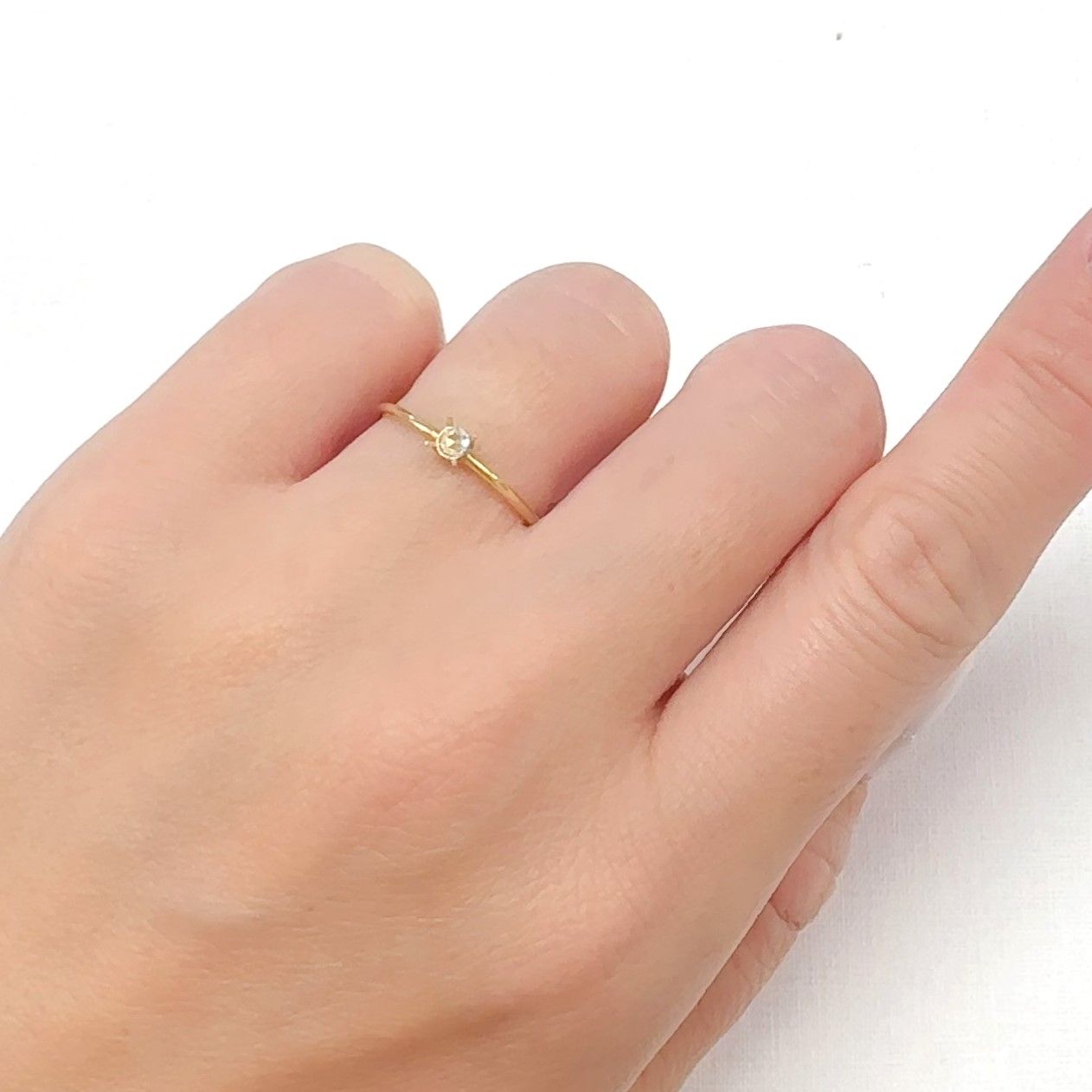 ◇ローズカット◇ダイヤモンド SI-VS/D-G 南アフリカ産 0.055ct [250326904]2.4x2.4mm前後