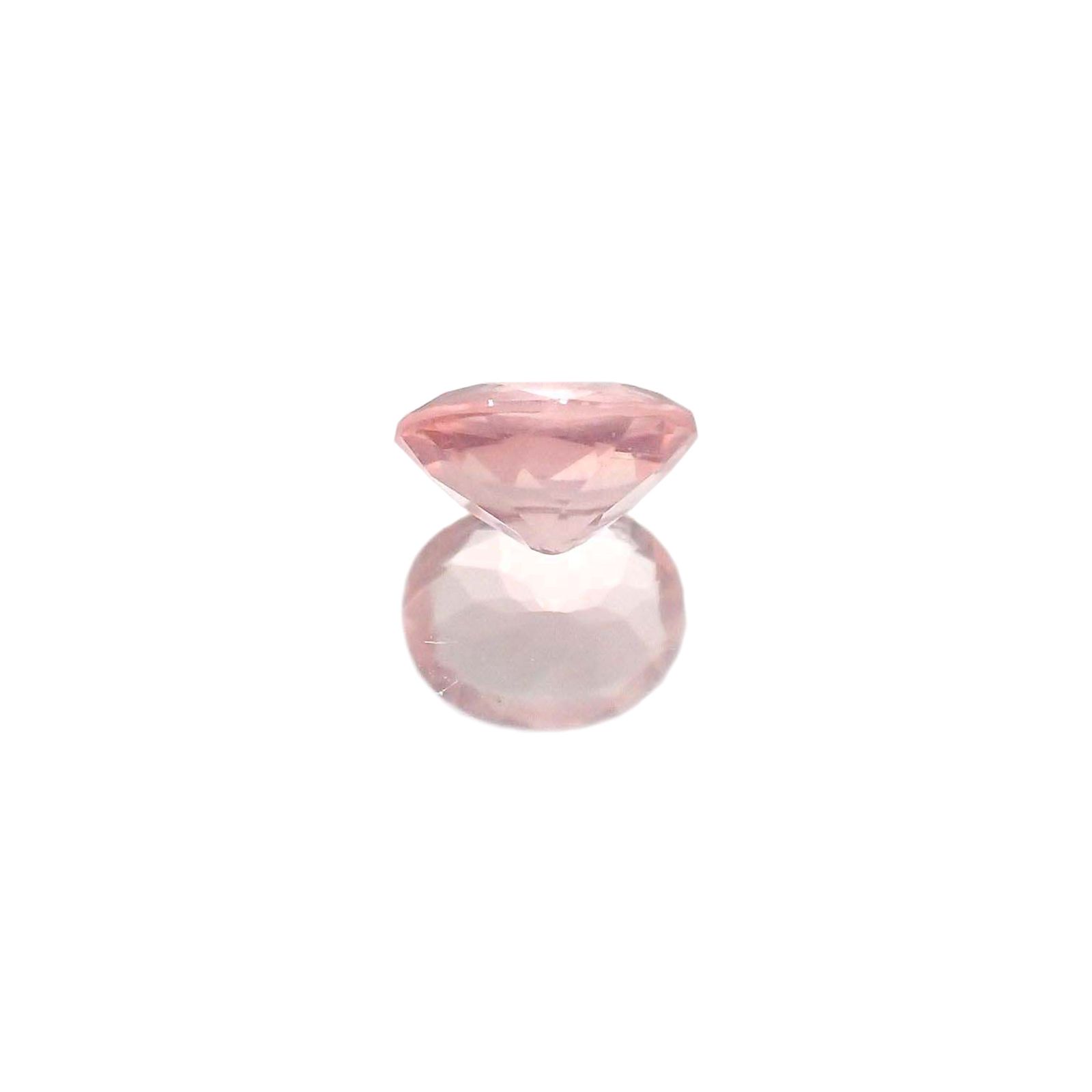 ディープローズクォーツ(宝石名ローズ・クォーツ)モザンビーク産 0.70ct 識別済[230722935]6.7x5.4mm前後