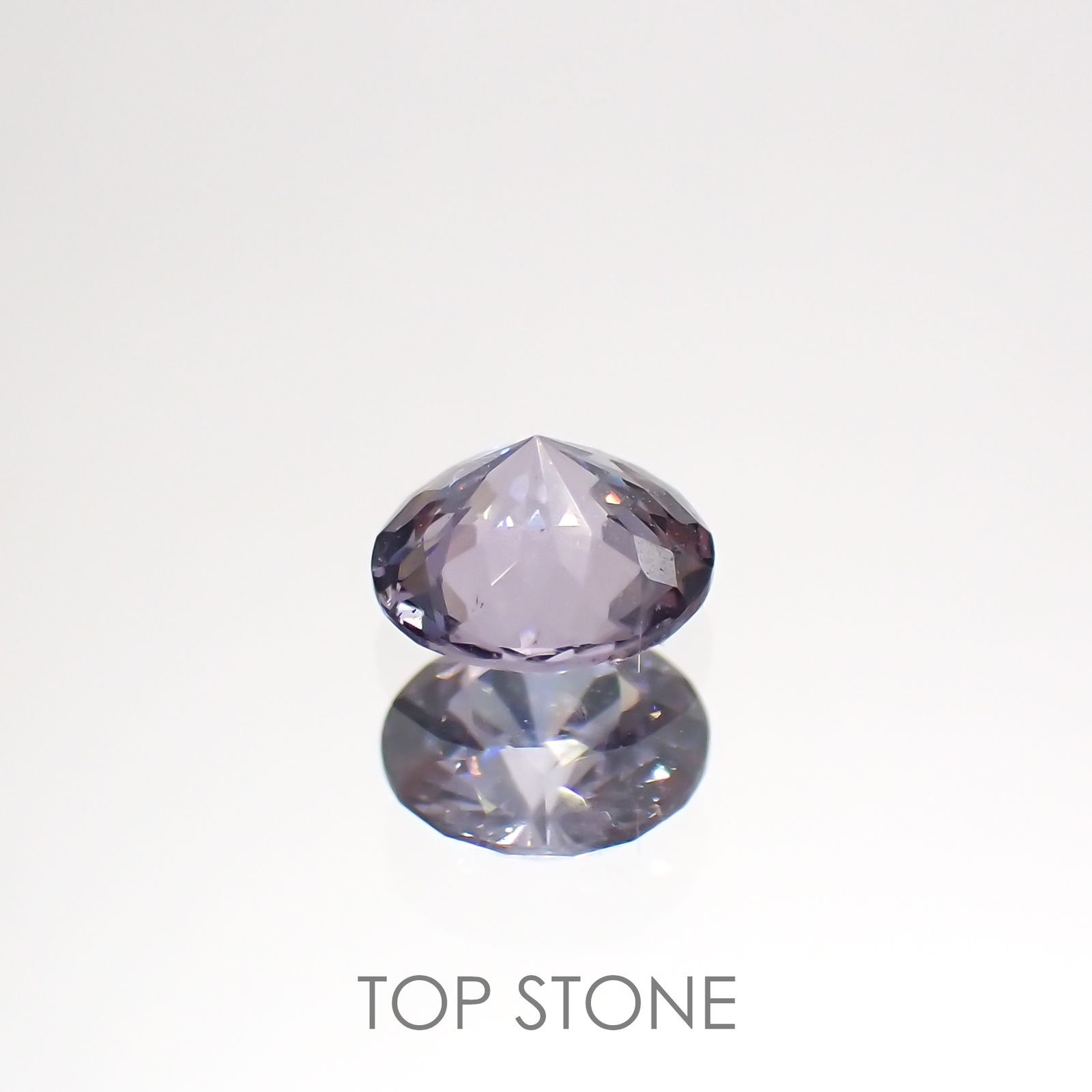 バイオレットスピネル(宝石名スピネル)ビルマ/マダガスカル産 0.42ct 識別済[220114564]4.6x4.6mm前後