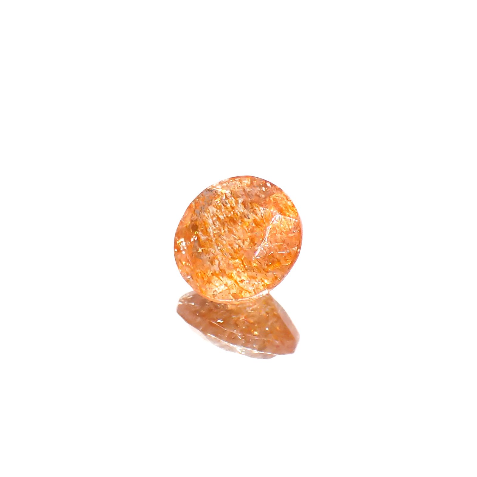 イリュージョンサンストーン タンザニア産 1.60ct[240728540]7.8x7.8mm前後