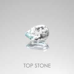 アンブリゴナイト/モンテブラサイト(宝石名モンテブラサイト) マダガスカル産 1.015ct ソ付(日独)[20207392]7.9×5.5mm前後