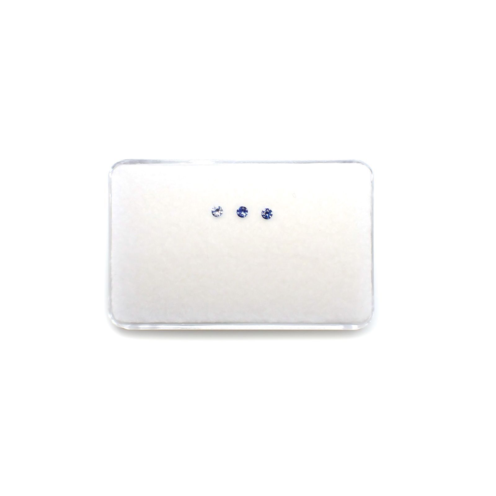 ベニトアイト カラーグラデーション3pcsセット アメリカ・カリフォルニア州産 0.16ct(3pcs合計)[230220504]2.2x2.2mm前後