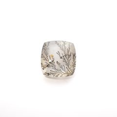 デンドリチッククォーツ ブラジル産 8.99ct[230321077]15.3x14.6mm前後