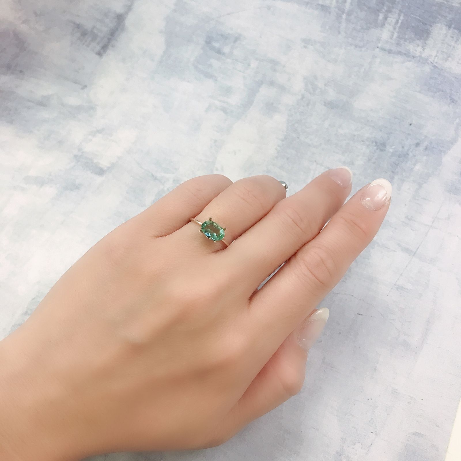 フローライト フルオレッセンス イギリス・ロジャリー鉱山産 1.11ct[220716921]8.4x5.7mm前後