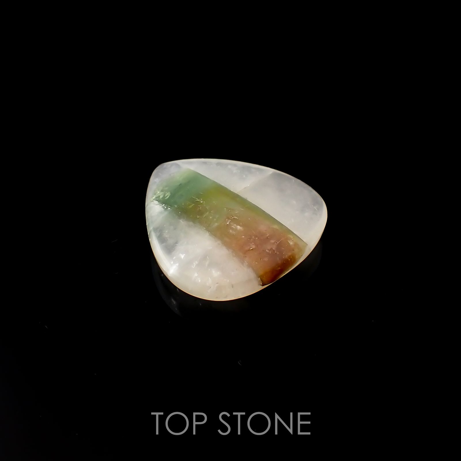 ミラクルトルマリンインクォーツ(宝石名トルマリネーテッド・クォーツ)ブラジル産 29.60ct 識別済[220917720]27x25.6mm前後