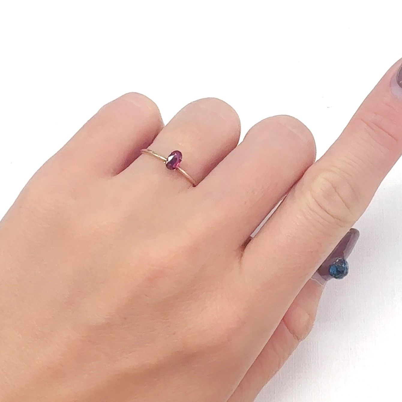 ルビー 非加熱 ビルマ産 0.25ct[240628043]5.1x3mm前後