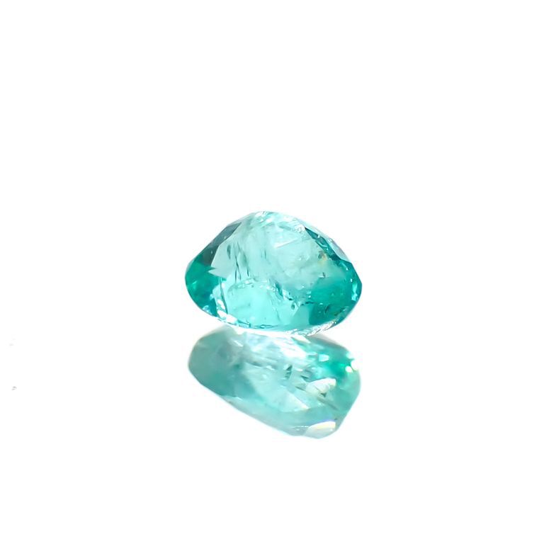 パライバトルマリン(宝石名トルマリン/別名パライバ・トルマリン)ブラジル・バターリャ鉱山産 0.12ct 識別済[230120015]3.4x2.7mm前後