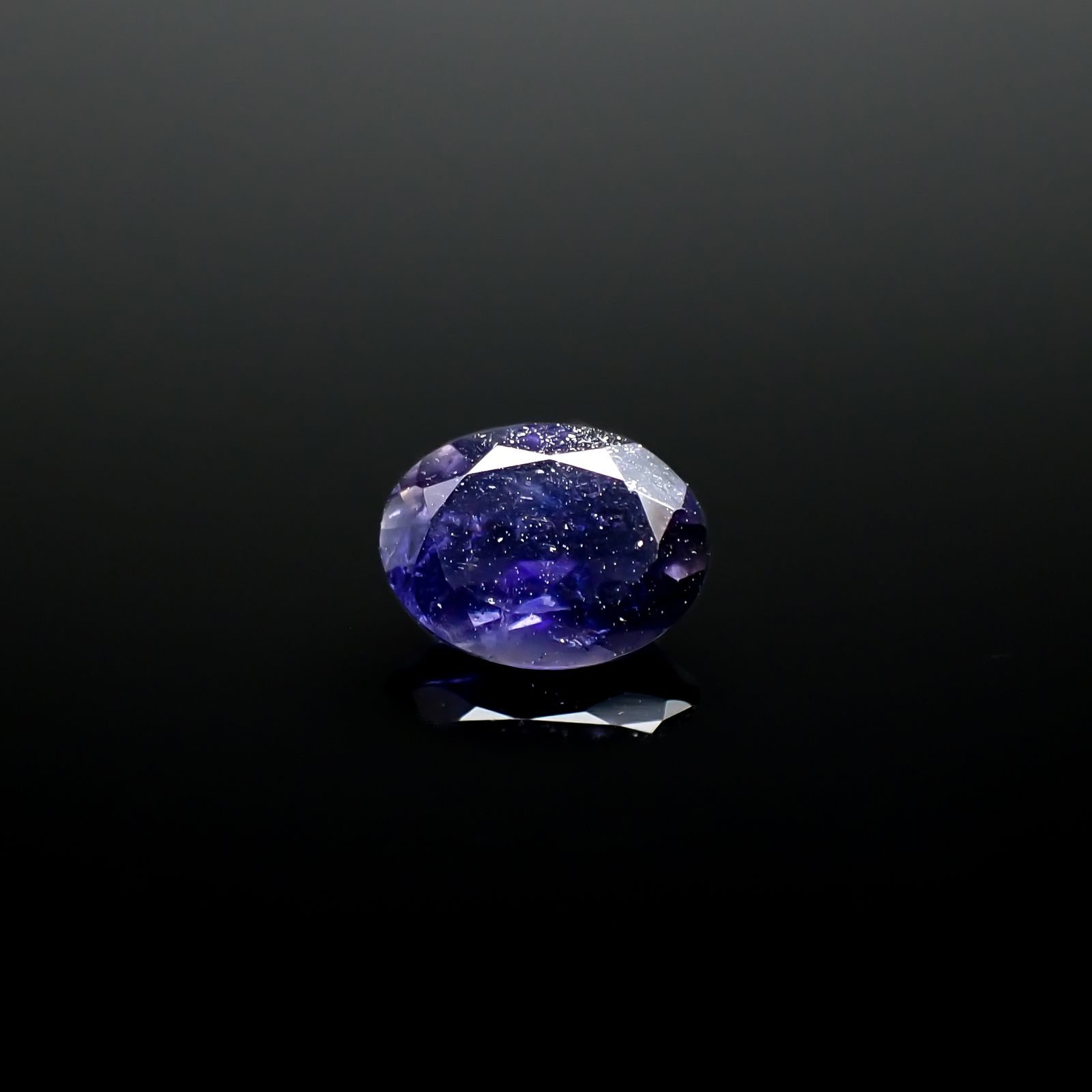アイオライトサンストーン インド/ブラジル産 0.91ct[231224842]7.7x5.9mm前後