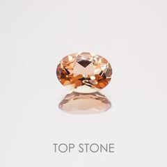 オレゴンサンストーン(宝石名ラブラドライト) アメリカ・オレゴン州産 0.90ct 識別済[21058892]7.4×5.3mm前後